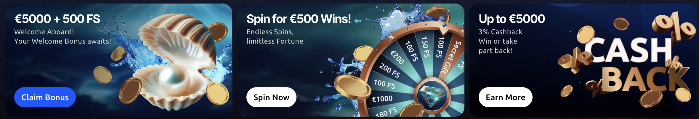 Crusino Casino Welcome Banner